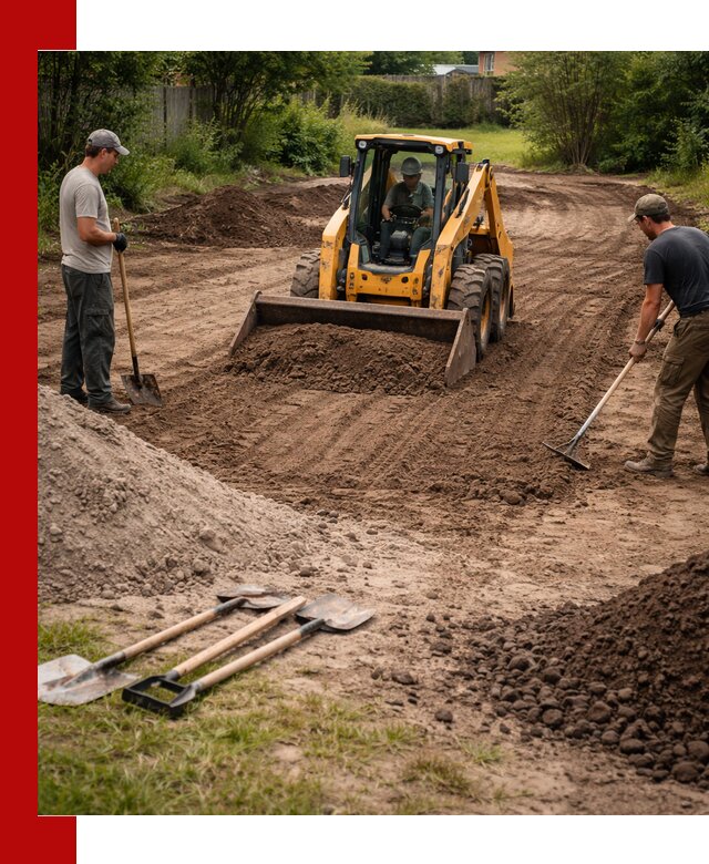 Планировка участка грунтом с вывозом и доставкой в Петрозаводске