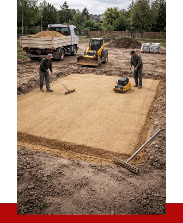 Устройство песчаной подушки в Петрозаводске от 4568 р. ПРОНЕРУДПтр