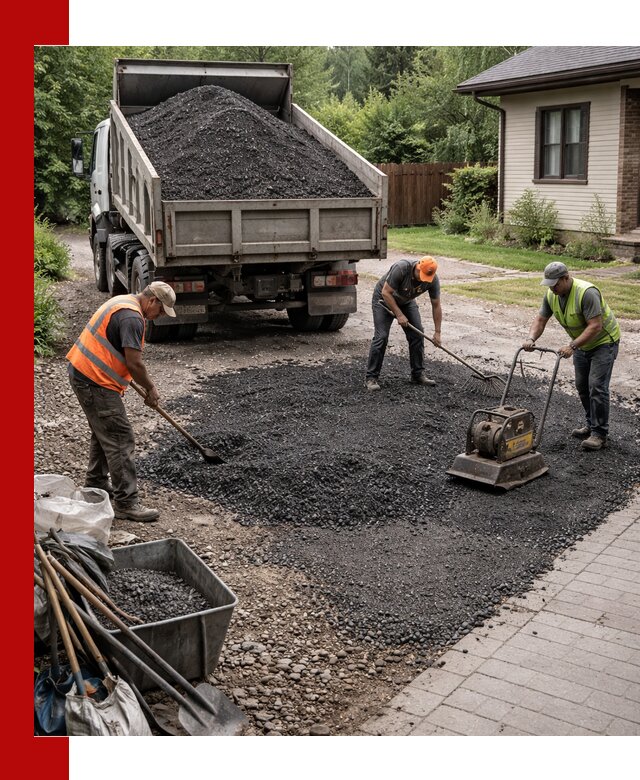 Асфальтовая крошка для двора с доставкой в Петрозаводске